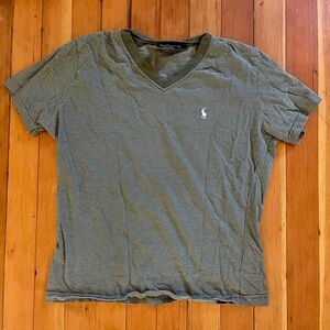 Polo green stripped baby tee